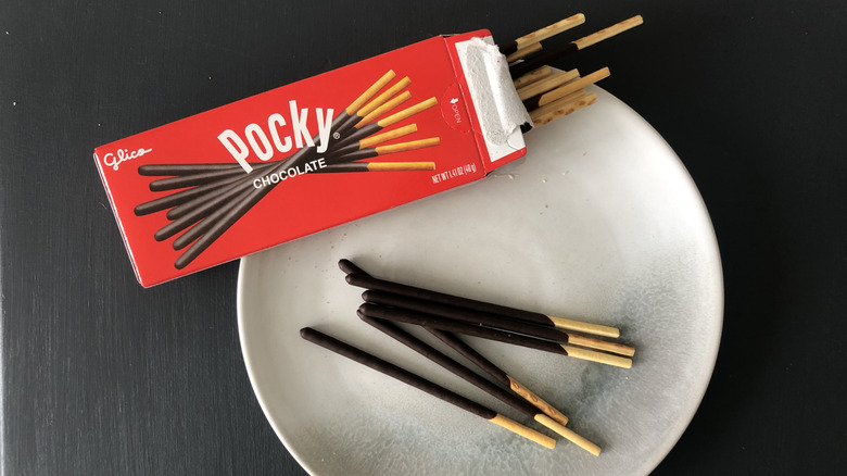 Pocky chocolate sticks from Dollar Tree.