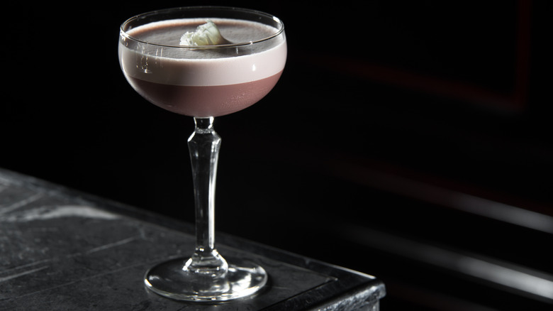 Porto flip on black marble table