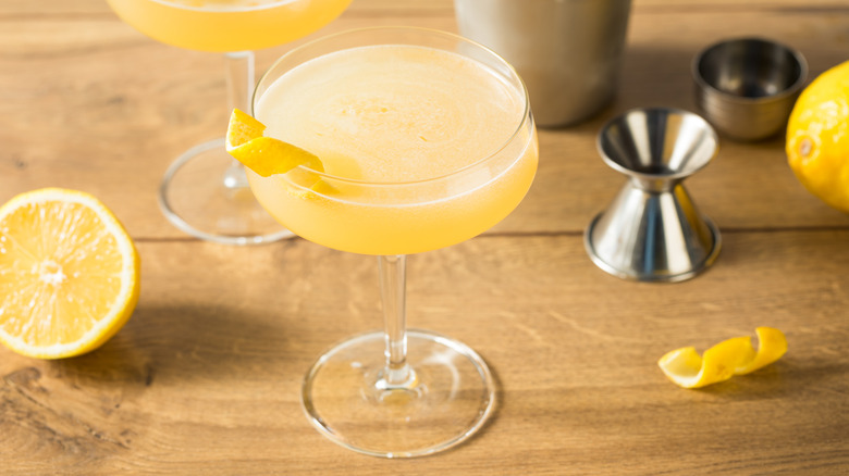 Corpse Reviver #2 with lemon twist