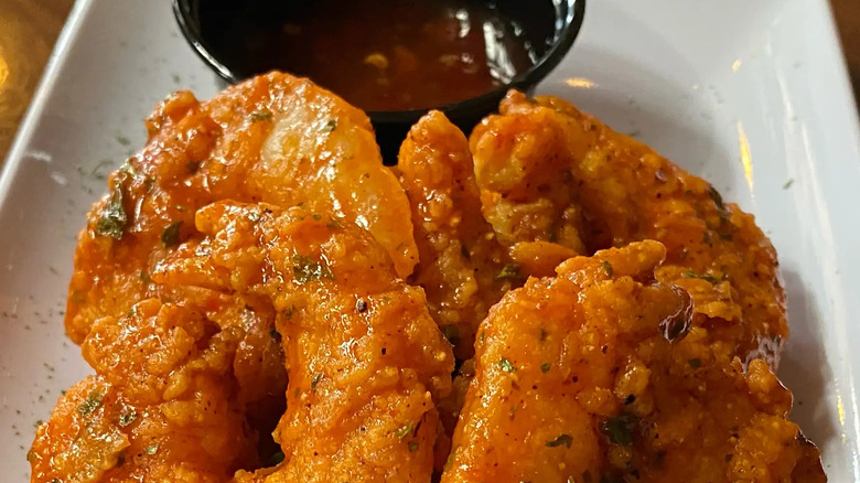 The spicy voodoo shrimp from Paschal's Restaurant & Bar