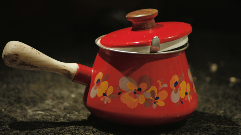 fondue pot from the 1970s