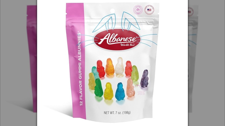 Bag of Albanese Gummi Albunnies bunny shapped gummy candies