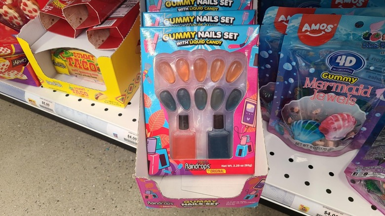 Boxes of gummy nail sets