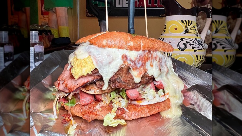 Super Cubana Torta on foil-lined tray