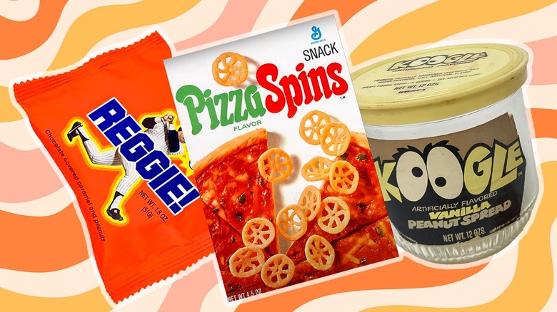 Reggie! bar, Pizza Spins, adn Koogle vanilla peanut spread