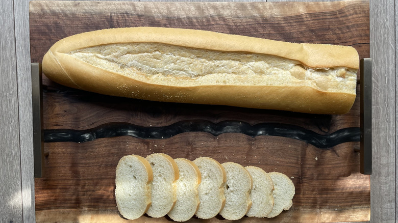 Sliced Cuban bread