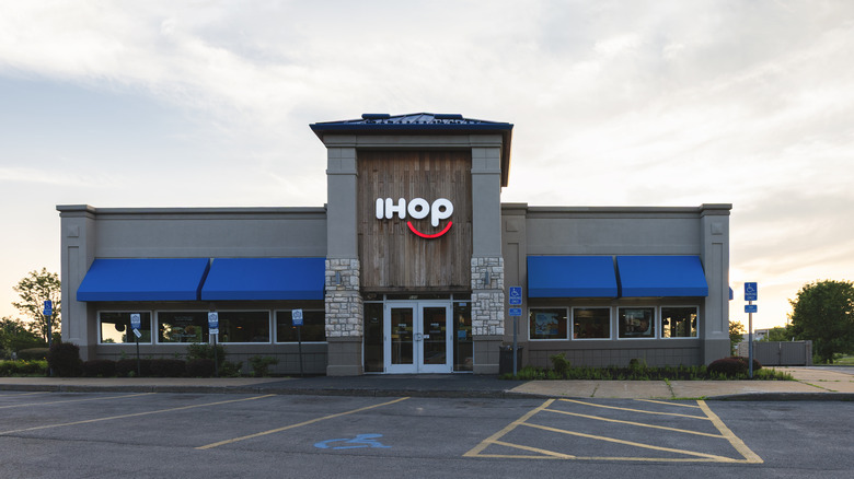 IHOP and an empty parking lot
