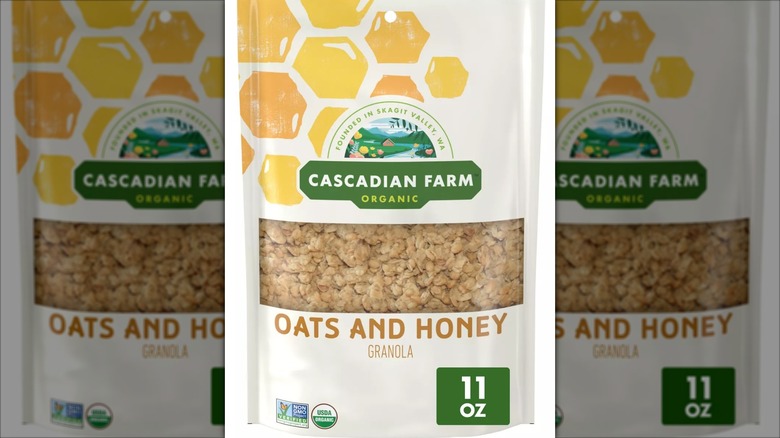 Package of Cascadian Farm Organic Oats and Honey Granola