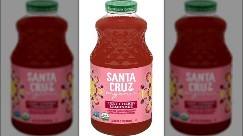 Bottle of Santa Cruz Organic Tart Cherry Lemonade