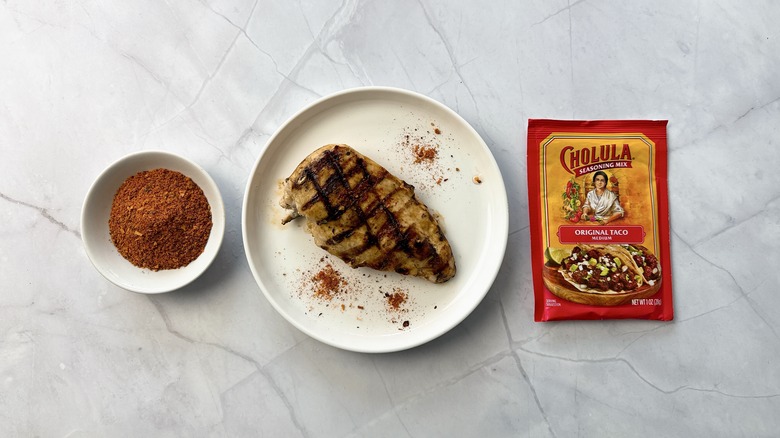 Cholula taco seasoning and chicken