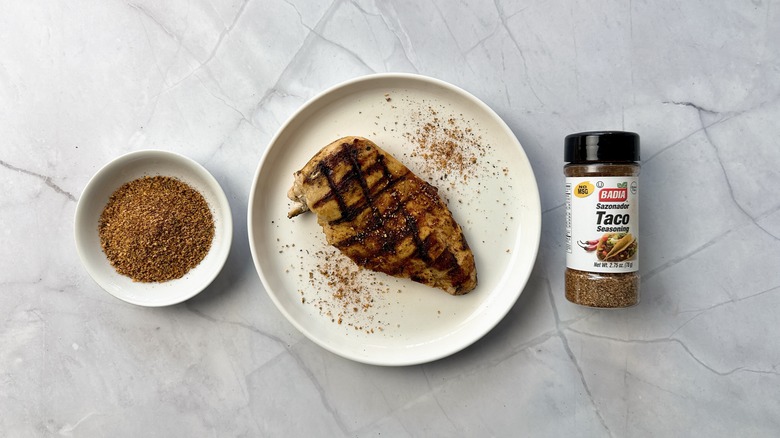 Badia taco seasoning and chicken