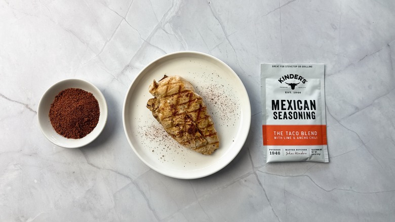 Kinder's taco seasoning and chicken
