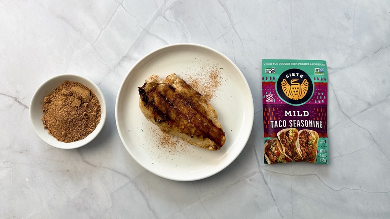 Siete taco seasoning and chicken