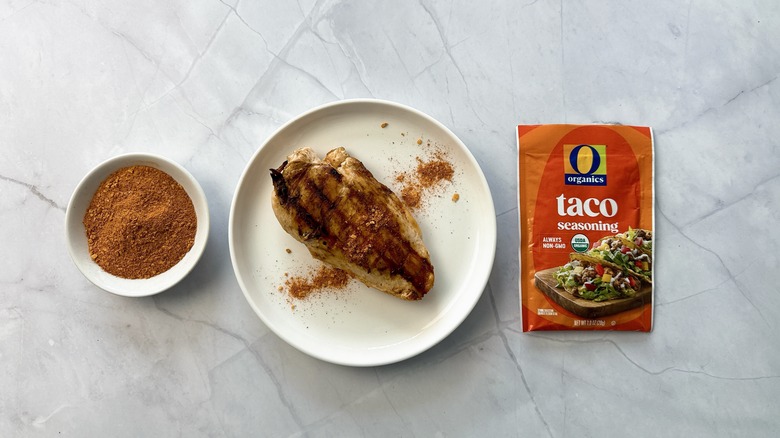 O organics taco seasoning and chicken