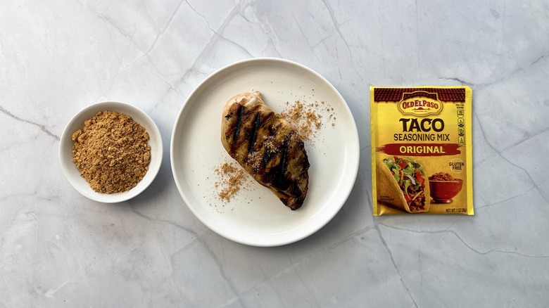 Old el Paso taco seasoning and chicken