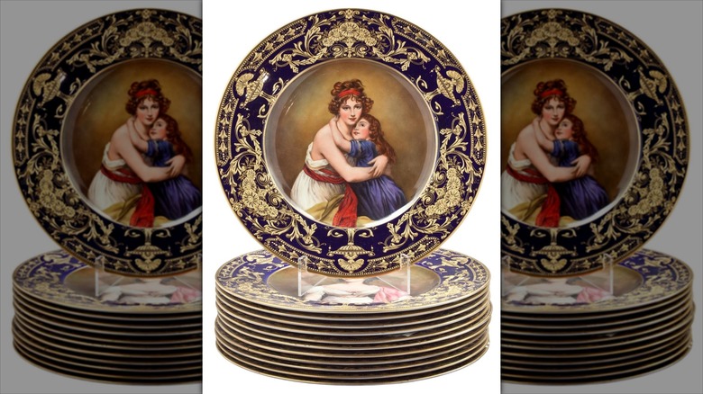 Royal Worcester plate set from