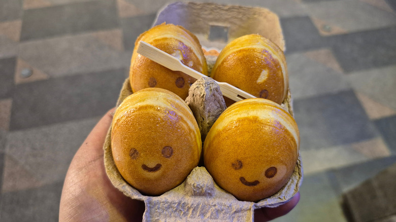 Buns in an egg carton