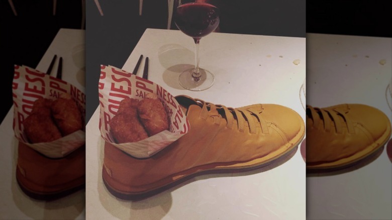 Boot packed with food