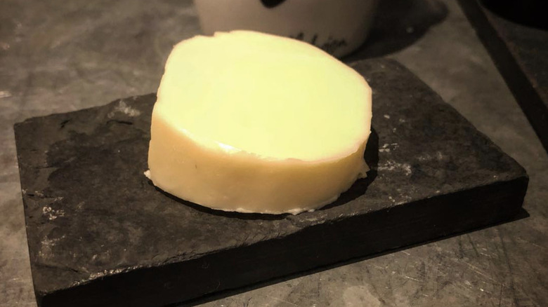 Butter on a slate