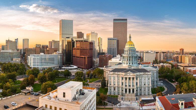 Skyline photo of Denver