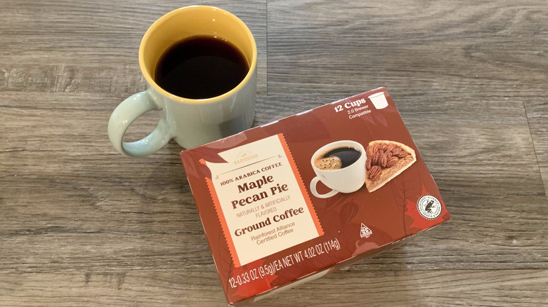 Aldi Maple Pecan Pie Keurig Coffee in mug