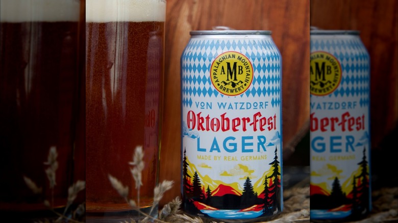 Can of Appalachian Mountain Brewery Oktoberfest Lager