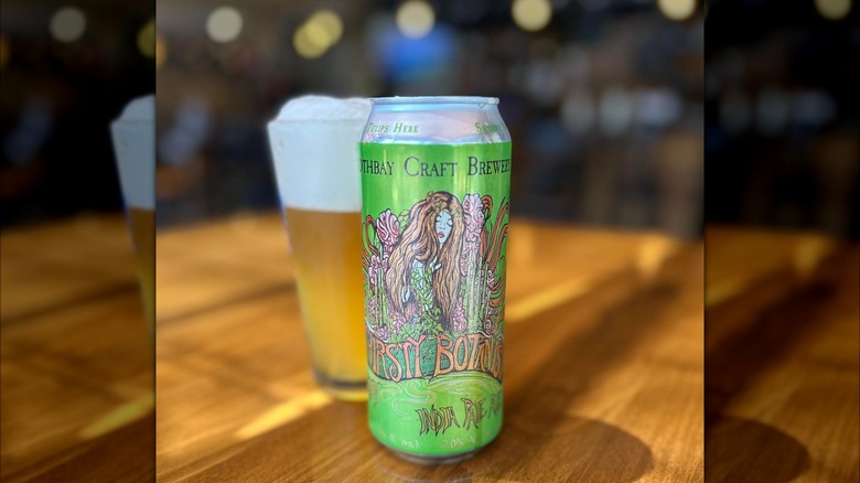 can of craft beer from boothbay craft brewery