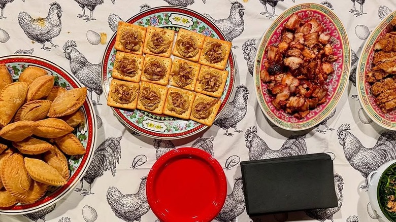 Selection of dishes from Hainan Chicken House