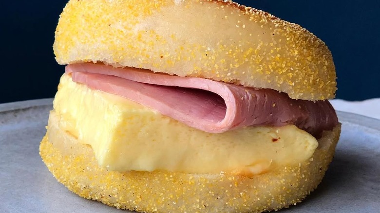 Breakfast sandwich from Winner