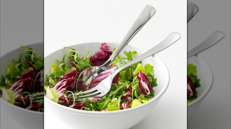 ikea sedlig serving set with salad