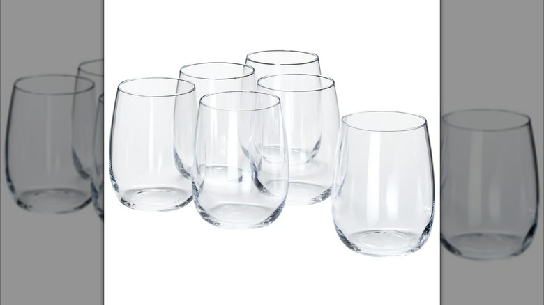 six ikea storsint drinking glasses