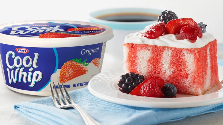 Cool Whip with cake