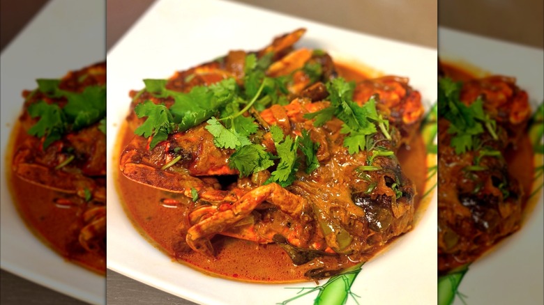 Spicy crab curry from New Asha Sri Lanka Restaurant
