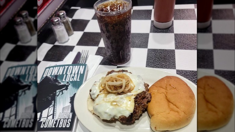 burger and a coke from Paul's Da Burger Joint