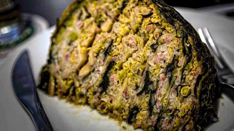 A close up of Lou fassum on a plate