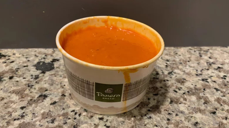 Creamy Tomato Soup in to go bowl