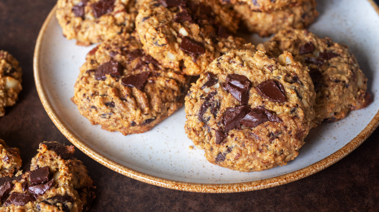 plate of homemade cookies
