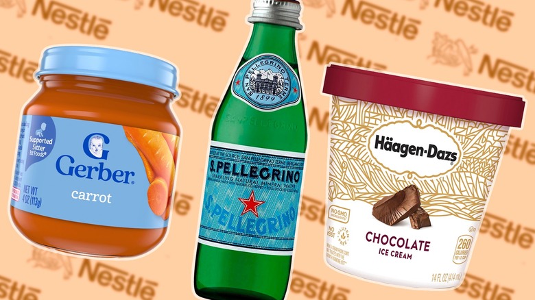 Three products with Nestlé logo
