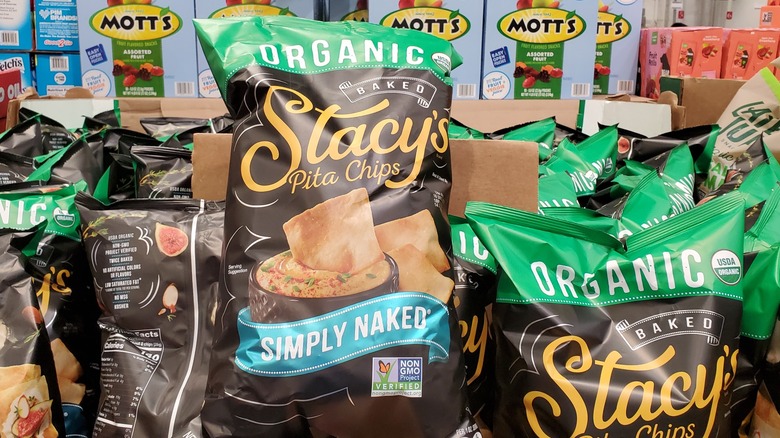 A bag of Stacy's organic pita chips at  Costco