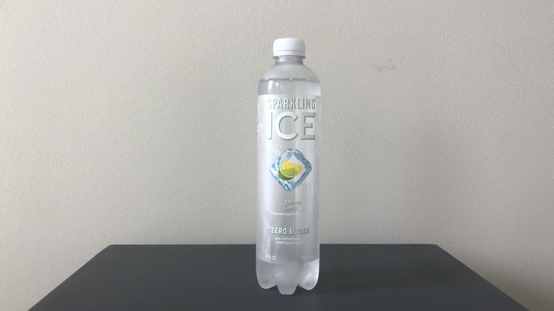 Sparkling Ice Lemon Lime flavor in bottle.