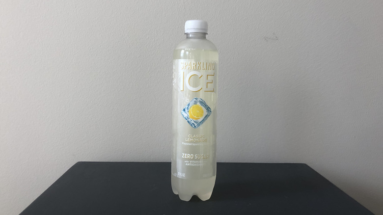 Sparkling Ice Classic Lemonade flavor in bottle.