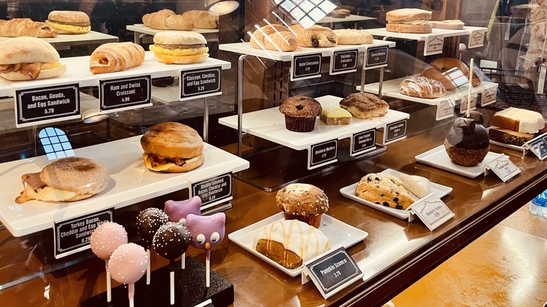 Starbucks pastry case