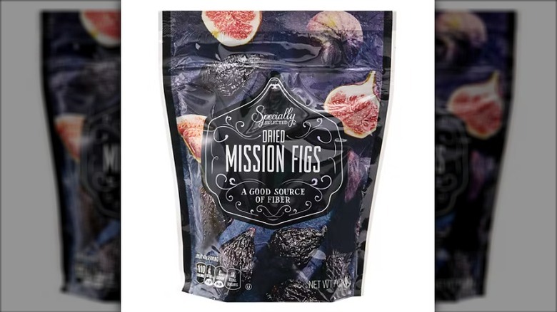 Specially Selected dried mission figs package on a white background