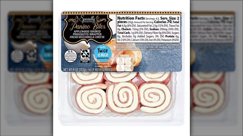 Opened Specially Selected panino bites package on a white background