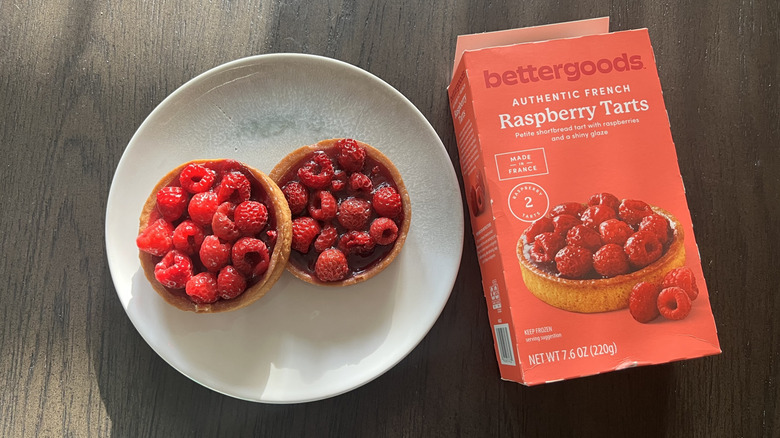 Bettergoods Authentic French Raspberry Tarts on a plate