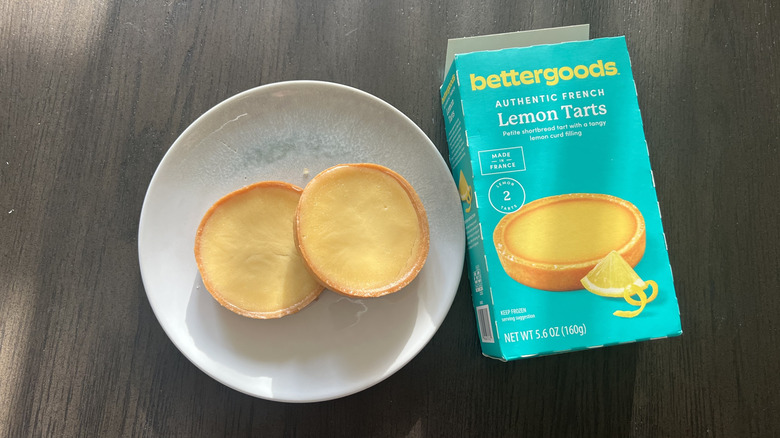 Bettergoods Authentic French Lemon Tarts with Buttery Shortbread on a plate