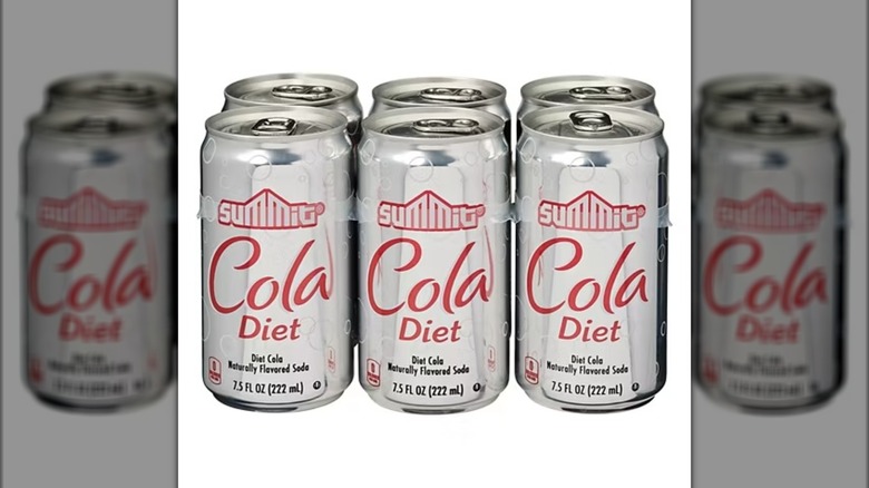 Six pack of Summit diet cola