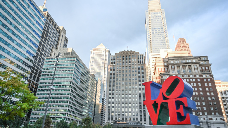 Philadelphia center city Love sign