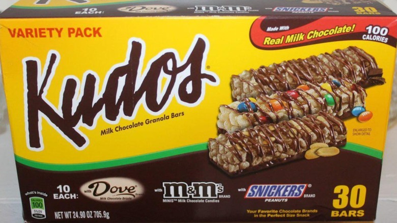 A box of Kudos bars.