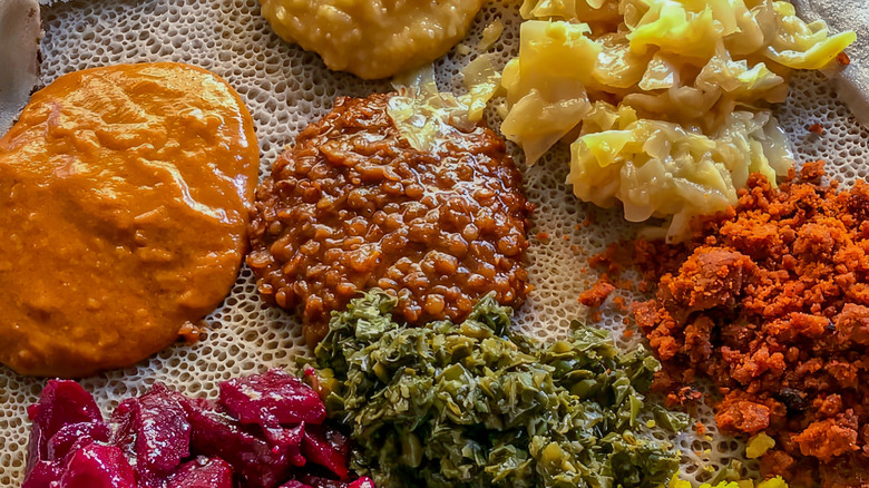 Beyaynetu vegetarian Ethiopian dish
